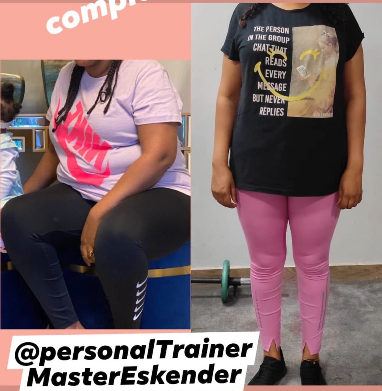 Weight loss transformation 3